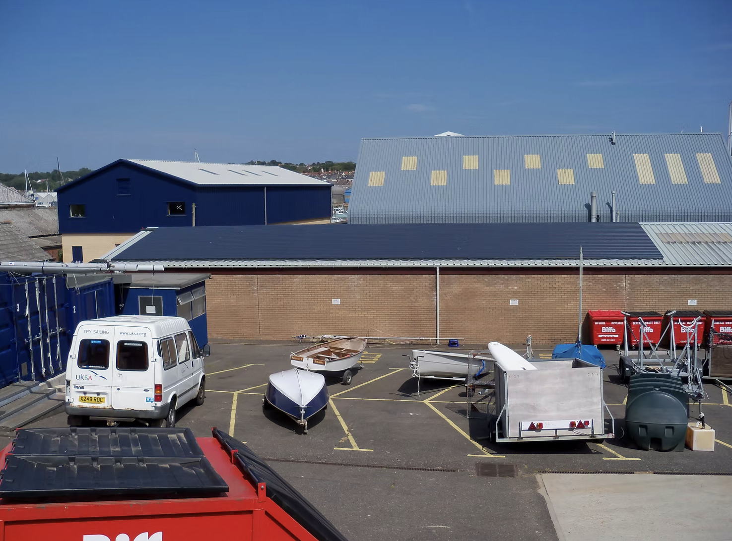 Large over roof collector